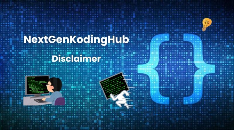 Disclaimer